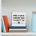 thumbnail image 6 of Zomyto 7"x7" Funny Farm house Pet Cat Dog Home Office Desk Decor Rustic Wood Box Sign Shelf Cubicle Decor Dog Lover Home Is Where Someone Runs To Greet You, 6 of 6