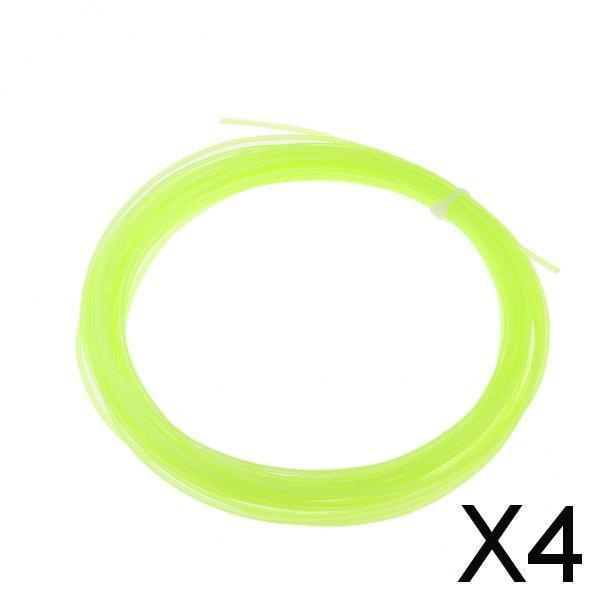 DYNWAVECA 4-6pack 12m Tennis Racket Racquet String High Elastic Thread Line Lime green 4 Pcs