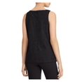 thumbnail image 2 of Ralph Lauren Womens Embroidered Mesh Tank Top, Black, Medium, 2 of 4