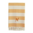 thumbnail image 2 of Linum Home 100% Turkish Cotton Patara Monogrammed Striped Pestemal Beach Towel, 2 of 10