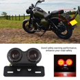 thumbnail image 2 of Feu arrière LED pour moto, clignotant, indicateur de freinage, pour Cafe Racer personnalisé, lumière rouge, 2 of 4