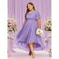 thumbnail image 4 of Flowers and love  XL-6XL Womens Formal Dress Plus Size Evening Party Wedding Guest Bridesmaid Long Dresses, 4 of 13