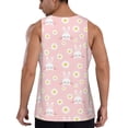 thumbnail image 3 of Haiem Rabbit Sunflower Men Workout Tank Top Gym Bodybuilding Sleeveless Muscle T Shirts Athletic Tank Breathable Workout Shirt-4X-Large, 3 of 9