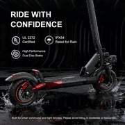 Electric Scooter - Mankeel 800W Motor, Electric Scooter with 10 Air-Filled Off-Road Tires, 28Mph Top Speed, Max 31 Miles Long Range, Dual Braking System for Teen and Adults