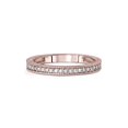 thumbnail image 2 of 1/5ct Vintage Lab Created Diamond Wedding Milgrain Ring 14K Rose Gold Antique, 2 of 3