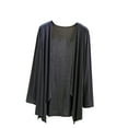 thumbnail image 1 of Japceit Ensembles de Pyjama pour Femmes, Chemisier pour Femmes Uni Décontracté Mode Col Rond Manches Longues Régulières Hauts de Nuit, 1 of 9