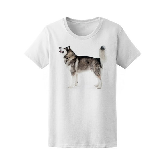 Alaskan Malamute Dog T-Shirt Women -Image by Shutterstock, Female Small