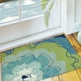 thumbnail image 2 of Homefires PP-SAH001B 22 x 34 in. Watercolor Blossom Indoor Outdoor Area Rug, Blue, 2 of 2