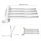 thumbnail image 1 of Toallero De Acero Inoxidable, Toallero Giratorio Multiusos, Toallero De 4 Capas Para Organizador De Cocina, Accesorios De Baño Inevent TO005164-00, 1 of 7