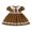 Light Brown, variant on BemeyourBBs Toddler Baby Girl Christmas Outfit Gingerbread Dress Kids Doll Peter Pan Collar Short Sleeve A Line Dress Xmas Clothes