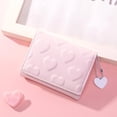 thumbnail image 5 of KAWELL Womens Wallet Cute Small Trifold Slim Leather Wallet with Heart chain Coin Purse ID Window Card Holder for Girls Ladies, 5 of 6