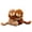 Dark Brown & Light Brown, variant on Jollyzo Hugging Monkeys Stuffed Animals, Cute Twin Monkey Plush Toys with Soft Fur, Soothing Companion Gift for Kids & Toddlers