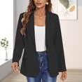 thumbnail image 4 of Blazer de manga larga para mujer chaqueta informal elegante abrigo sencillo y elegante para oficina, 4 of 6