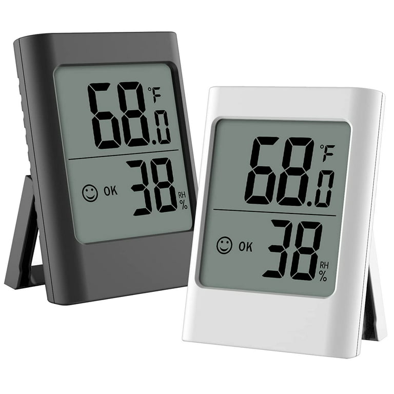 Humidity Gauge, 2 Pack Indoor Thermometer for Home Digital Hygrometer Room  Therm