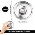thumbnail image 2 of GFDYREE Stainless Steel Universal Lid ，4.7Inch Mini Pan Lid Bowl Covers Cookware Lid Replacement Accessories for Skillets Frying Pans （12cm）, 2 of 7