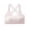 AR18-Pink, variant on Girls Training Bra Scoop Neck Seamless Stretchy Back Crisscross Ribbed Crop Undershirt Fitness Yoga Sports Dance Bras White One Size