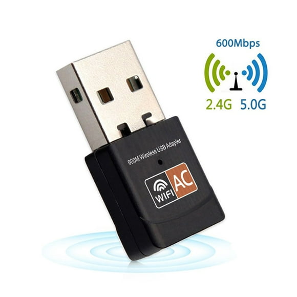 AC600M Mini 600Mbps 2.4G/5G Adaptateur Sans Fil USB WiFi Dongle