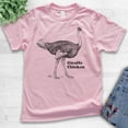 thumbnail image 2 of Kids Giraffe Chicken Ostrich Shirt, Youth Kids Boy Girl T-Shirt, Ostrich Shirt, Funny Farm Animal Shirt, Pun Tee, Light Pink, X-Large, 2 of 4