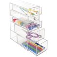 thumbnail image 5 of iDesign Clarity Cosmetic Organizer for Vanity Cabinet to Hold Makeup, Beauty Products, 5 Drawers, Clear, 5 of 6