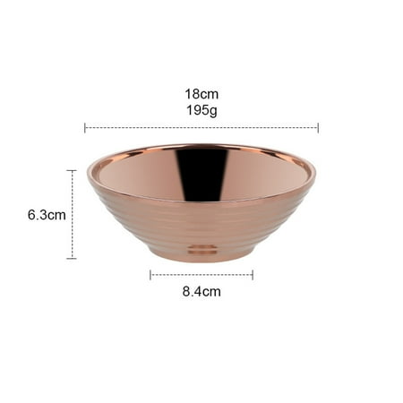

Ramen Bowl Stainless Steel Double Layer Insulation for Kitchen Tableware