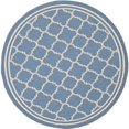 thumbnail image 1 of Safavieh Tapis d'Intérieur et d'Extérieur Bleu - Rond 4 Pieds, 1 of 5