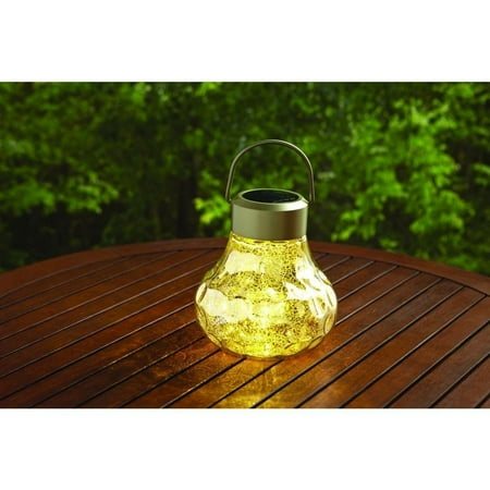 Solar Outdoor Led Mercury Gl Table Top Lantern Departments