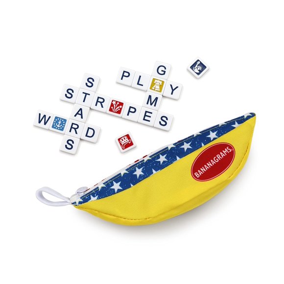 Juego de mesa Bananagrams, edición temática de estrellas y rayas