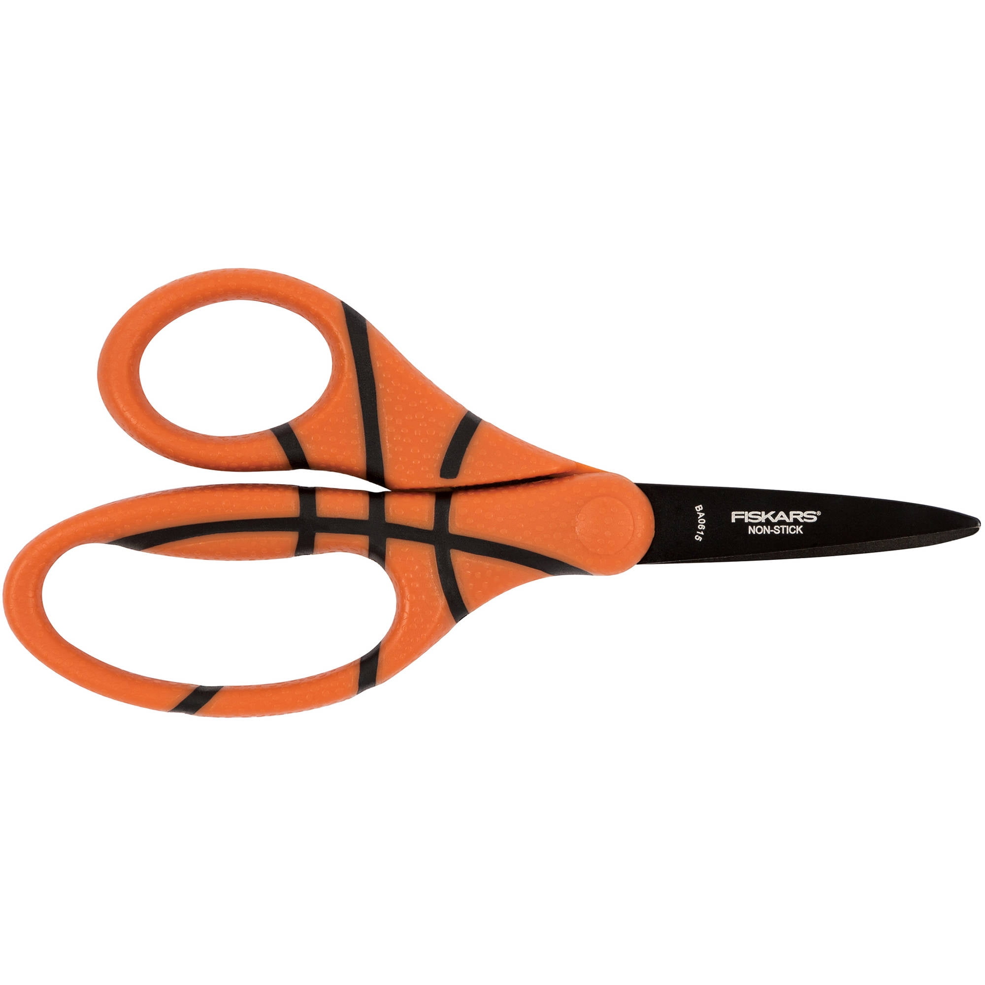 Fiskars 5" MVP NonStick Kids Scissors PointedTip, Basketball