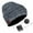 Black#3, variant on HESHENG Bluetooth Wireless Beanie Knitted Cap Plus Velvet Winter Warm Hat Headset Speaker Mic Hands-free Unisex Hat
