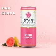 Star Kombucha Pink Guava, Probiotic, 100% Natural Ingredients, 11.2 oz (pack of 6)