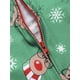 thumbnail image 3 of Qarigey Family Pijamas Christmas Holiday Impreso con capucha Ropa de dormir Body de manga larga Loungewear Pijama verde Niño-11T, 3 of 4