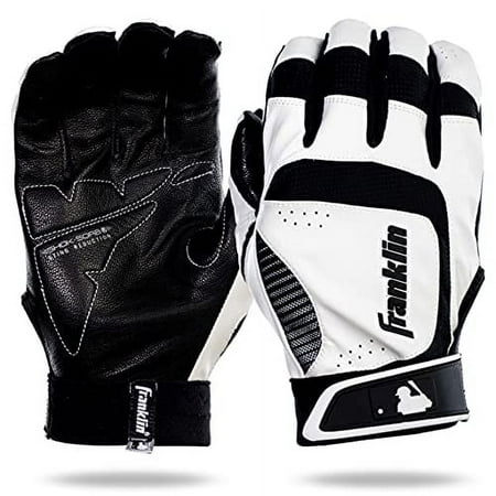 UPC: 0025725422241 | Franklin Sports Shok-Sorb Neo Batting Glove White/Black Adult X-Large
