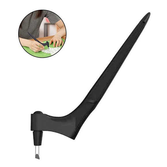 Outils de Découpe pour Papier avec Règle Triangulaire Lame Rotative à 360 Degrés Couteau de Bricolage