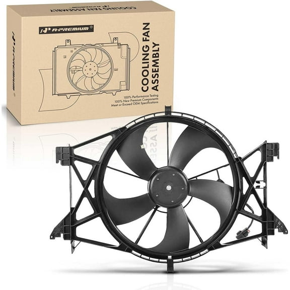 A-Premium Engine Radiator Cooling Fan Assembly Compatible with Dodge Ram 1500 2009-2010, Ram 2500 2010 & Ram 1500/2500/3500 2011-2018, 4500/5500 2014-2018, 4.7L 5.7L 6.4L