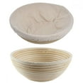 thumbnail image 2 of Round Banneton Brotform Bread Dough Proofing Rising Rattan Basket & Liner, Banneton Proofing Basket for Home Bakers and Bread Making, 2 of 14