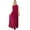 Pink, variant on Bimba Women Long Pleated Dress Half Lined Maxi Gown Chic Wear Clothing