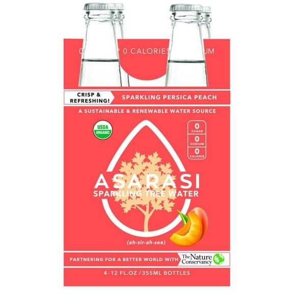 Asarasi Organic Sparkling Persica Peach Tree Water