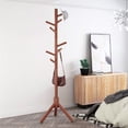 thumbnail image 4 of Perchero De Madera Minimalista Estilo Oriental Con 8 Ganchos (Nogal) ilios innova perchero, 4 of 9