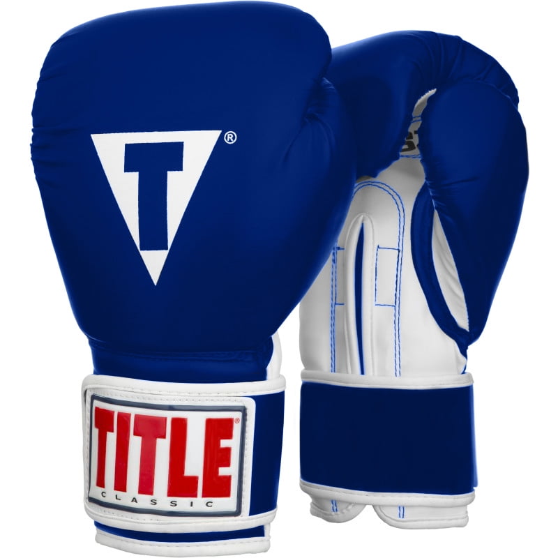 Red//White Title Boxing Pro Style 3.0 Hook and Loop Leather Training Gloves