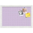thumbnail image 2 of PinPix 18x12 Custom Cork Bulletin Board Purple Polka Dot Poster Board Has a Fabric Style Canvas Finish, Framed in Purple Polka Dot, by ArtToFrames (PinPix-504), 2 of 6