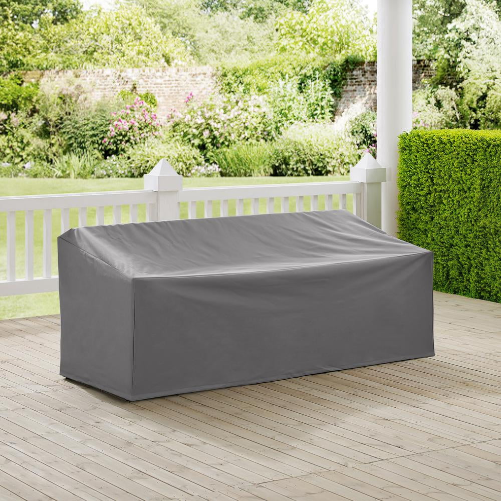 Crosley Furniture Outdoor Polyester Fabric Sofa Cover in Gray