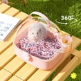 thumbnail image 3 of Hamster Cages with Water Bottle Breathable Outdoor Hamster Carrier Cage for Travel Cage Convenient Pet Carry Supplies, 3 of 9