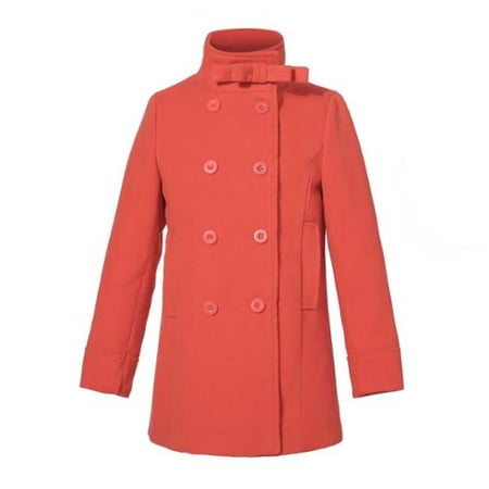 Orange Travel Jacket - Richie House Big Girls Orange Double-Breasted Stand Collar Jacket 10