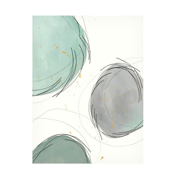Regina Moore 'Encircled Orbits I' Canvas Art