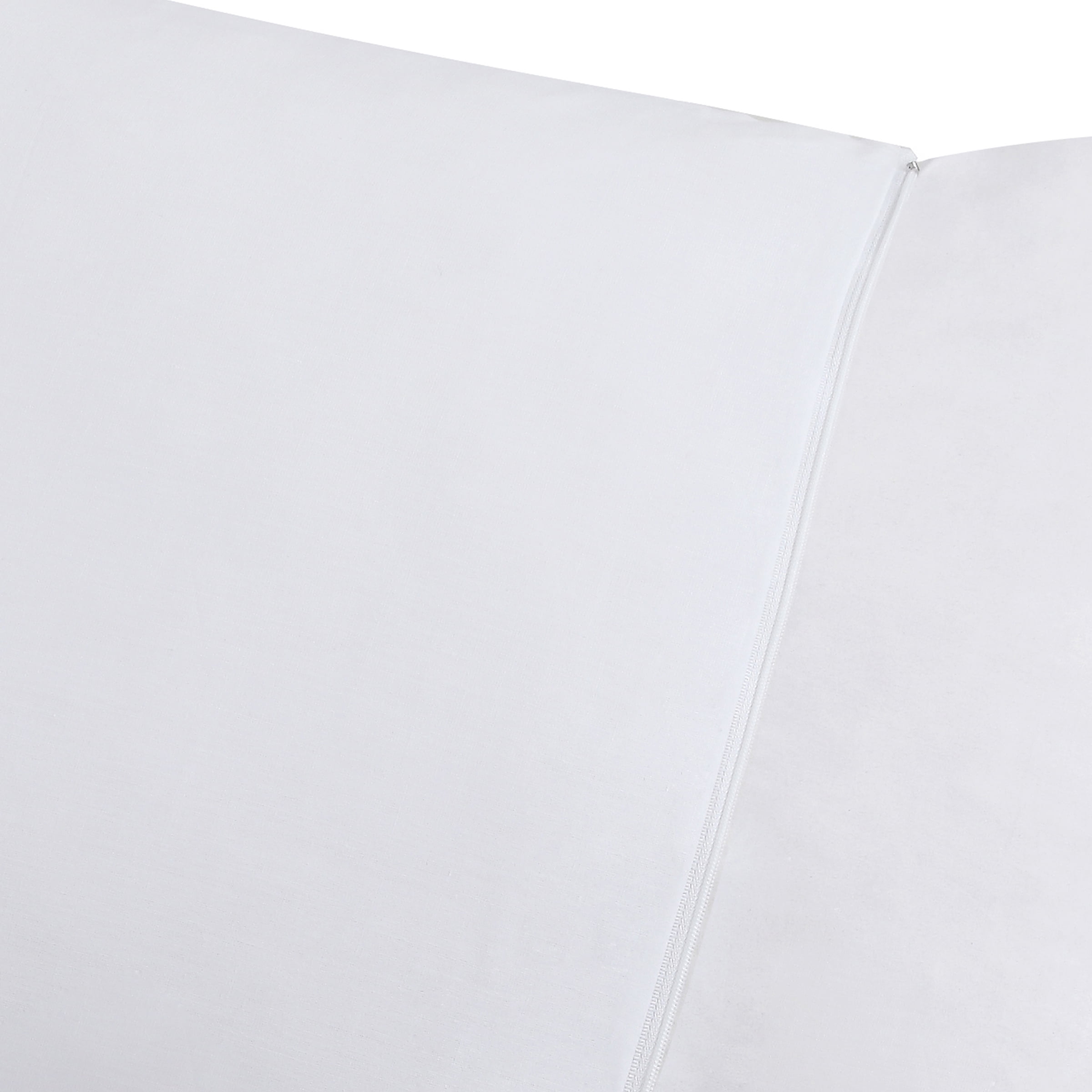 Fresh Ideas Cotton Zippered Pillow Protector, Euro