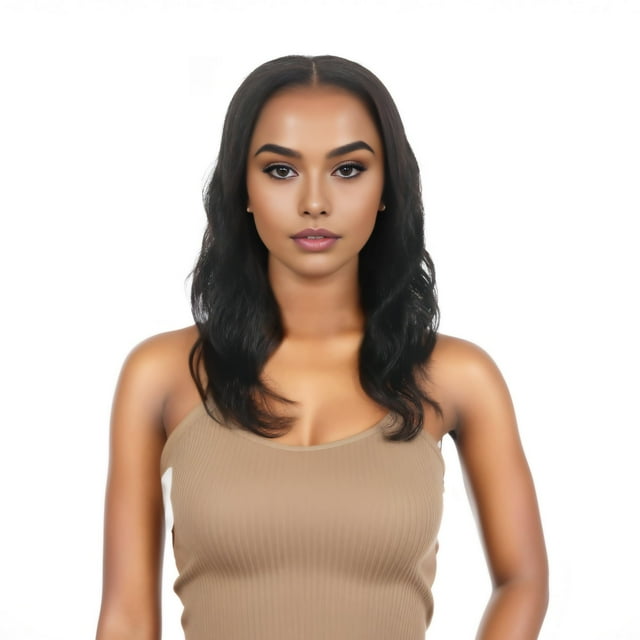 FUTAI Pelucas de cuerpo ondulado de cabello humano real de 20 pulgadas Peluca de encaje frontal HD 13?4 para estilos diversos femeninos profesionales