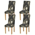 thumbnail image 2 of BZSMCE Chairs Slipcovers Dining Chair Covers Skeletons Wearing Gold Creative Pattern, 2 of 7