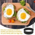 thumbnail image 3 of Eggs Rings, 4 Pack Stainless Steel Egg Cooking Rings, Pancake Mold for frying Eggs and Omelet, 3 of 5