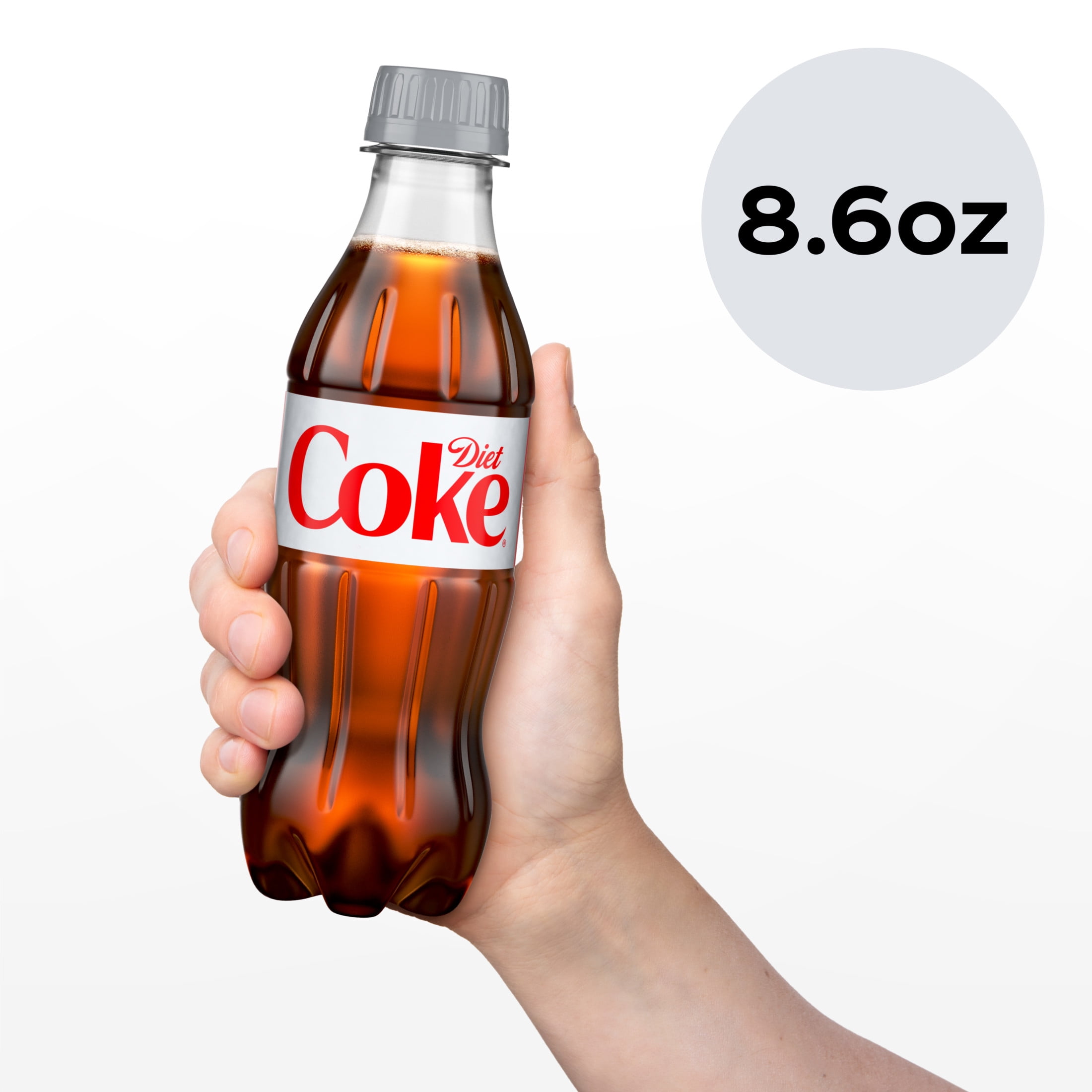(4 pack) Diet Coke Soda Pop Bottles, 8.55 fl oz, 6 Pack