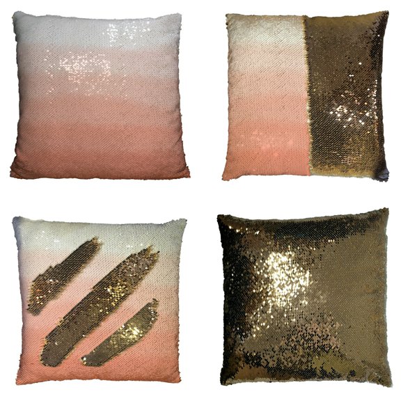 ECZJNT Orange Ombre Pillow Case Home Decor Cushion Cover 16x16 Inch